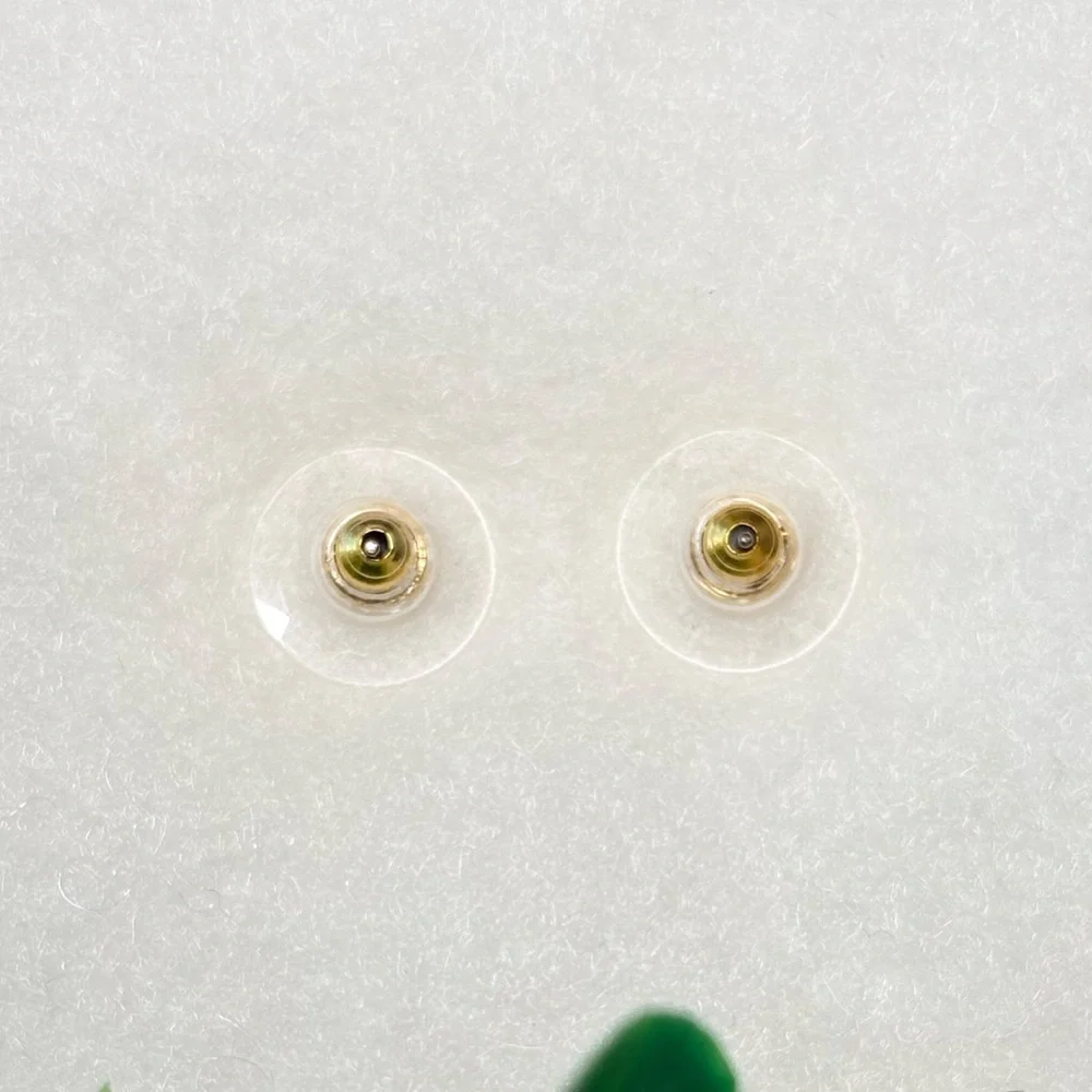 Gold Crown Heart Earrings